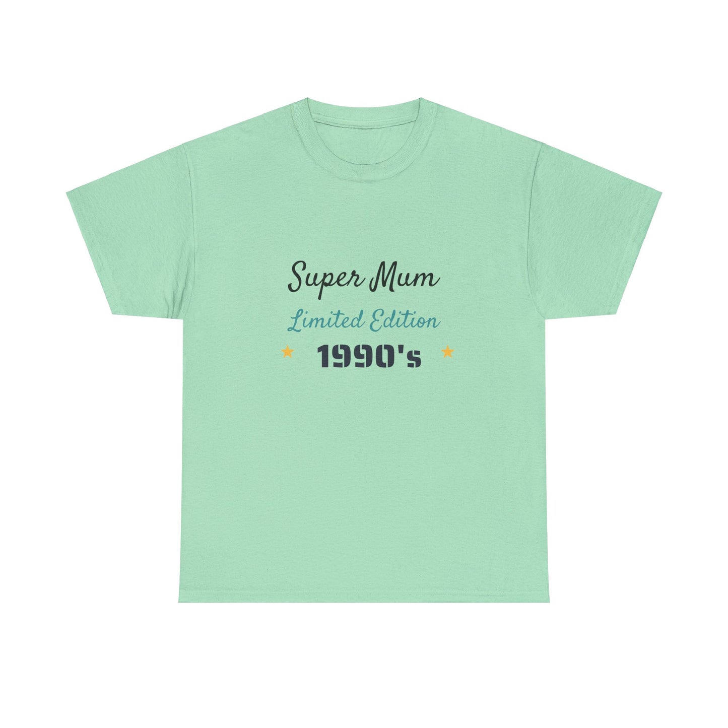 Mother's Day - super mum 1990's retro - Unisex Heavy Cotton Tee