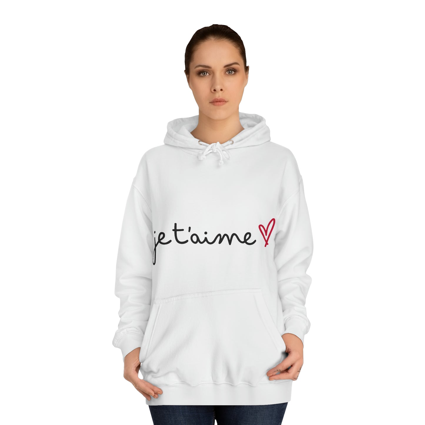 Jetaime - love - Unisex College Hoodie