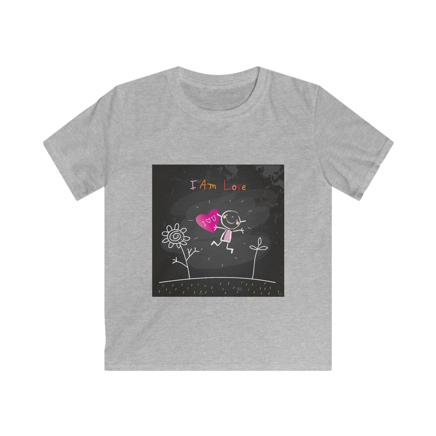 I am love girl - Affirmations Kids Softstyle Tee