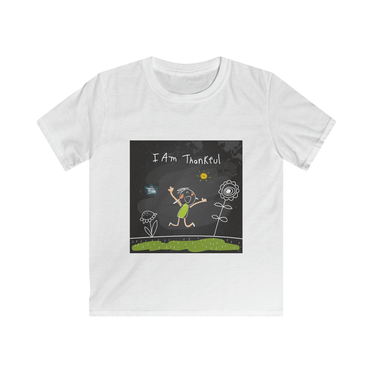 I am thankful - Affirmations Kids Softstyle Tee