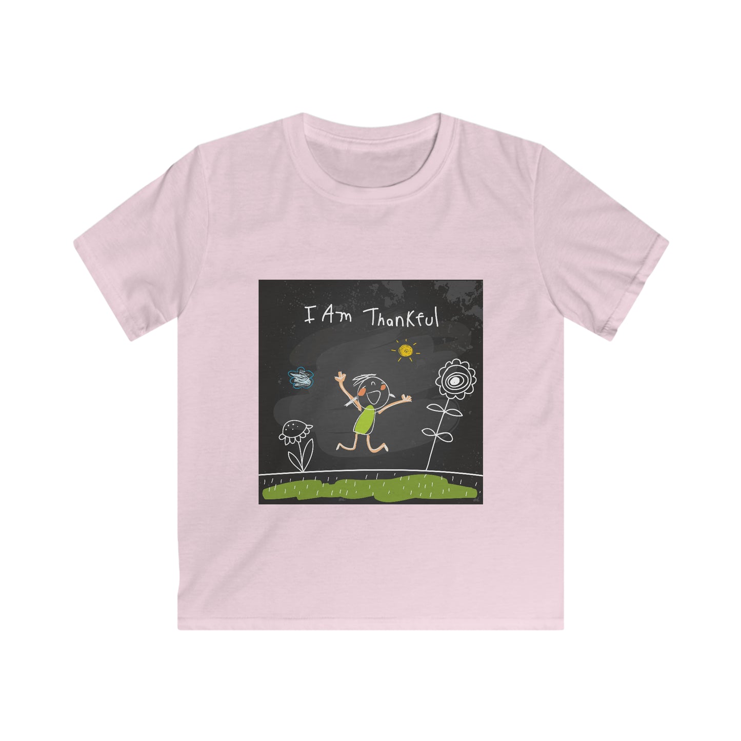 I am thankful - Affirmations Kids Softstyle Tee