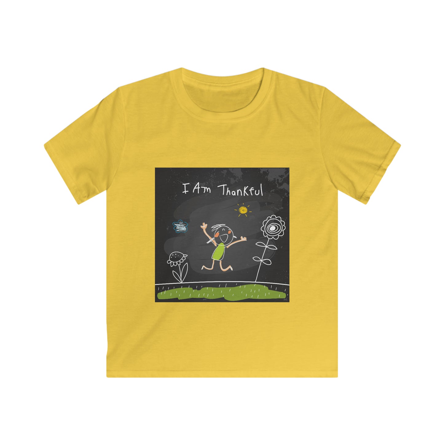 I am thankful - Affirmations Kids Softstyle Tee