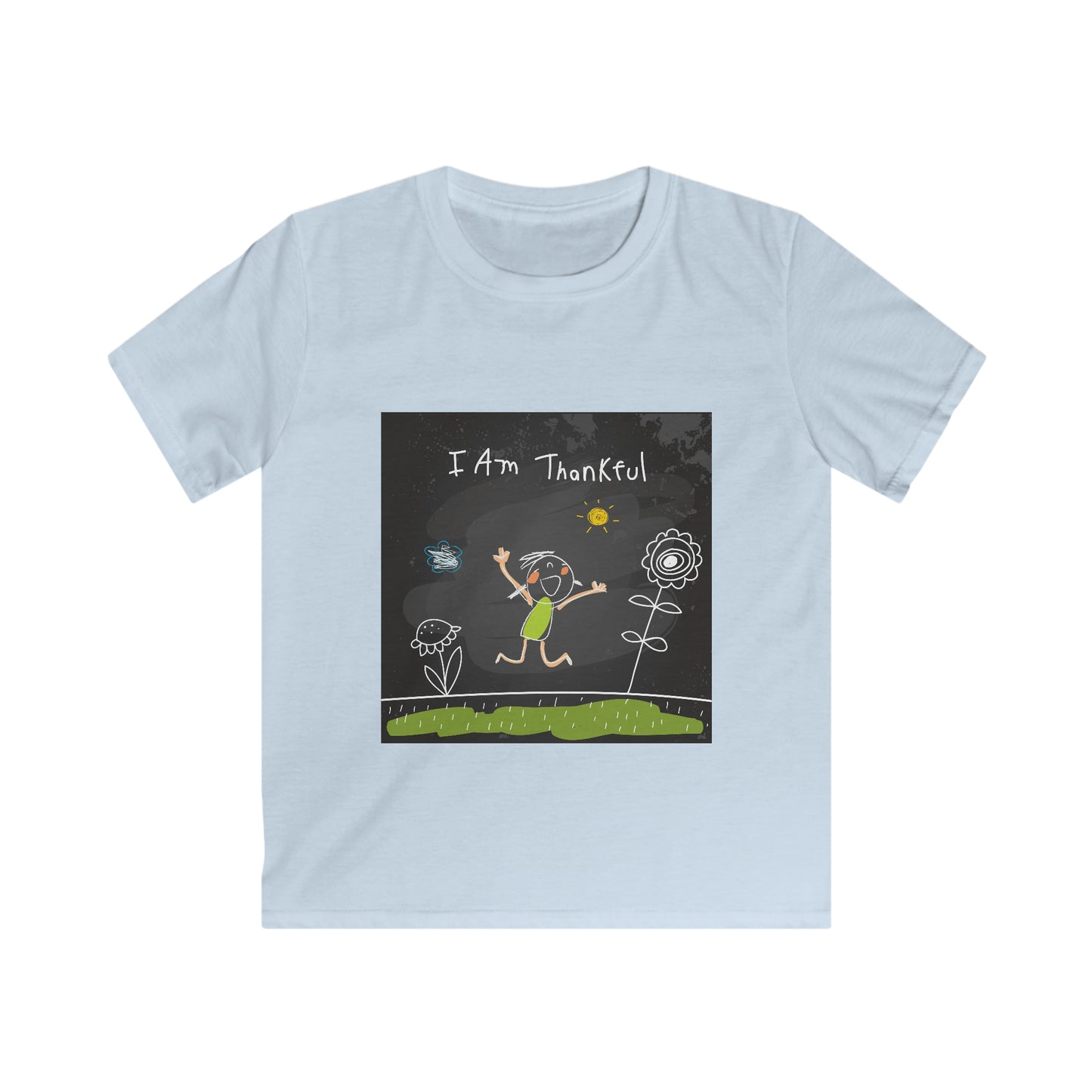 I am thankful - Affirmations Kids Softstyle Tee