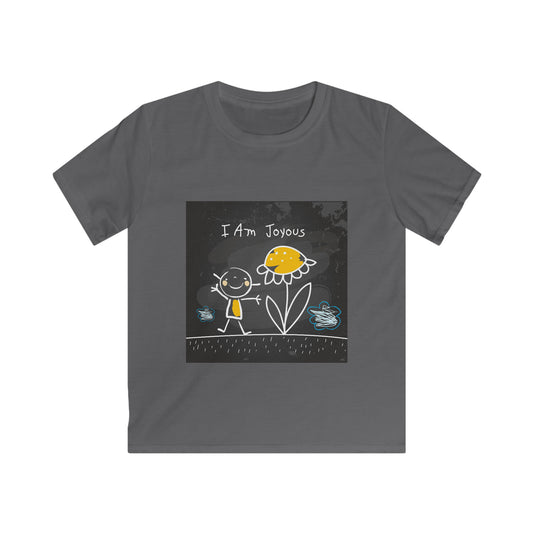 I am joyous - Affirmation Kids Softstyle Tee