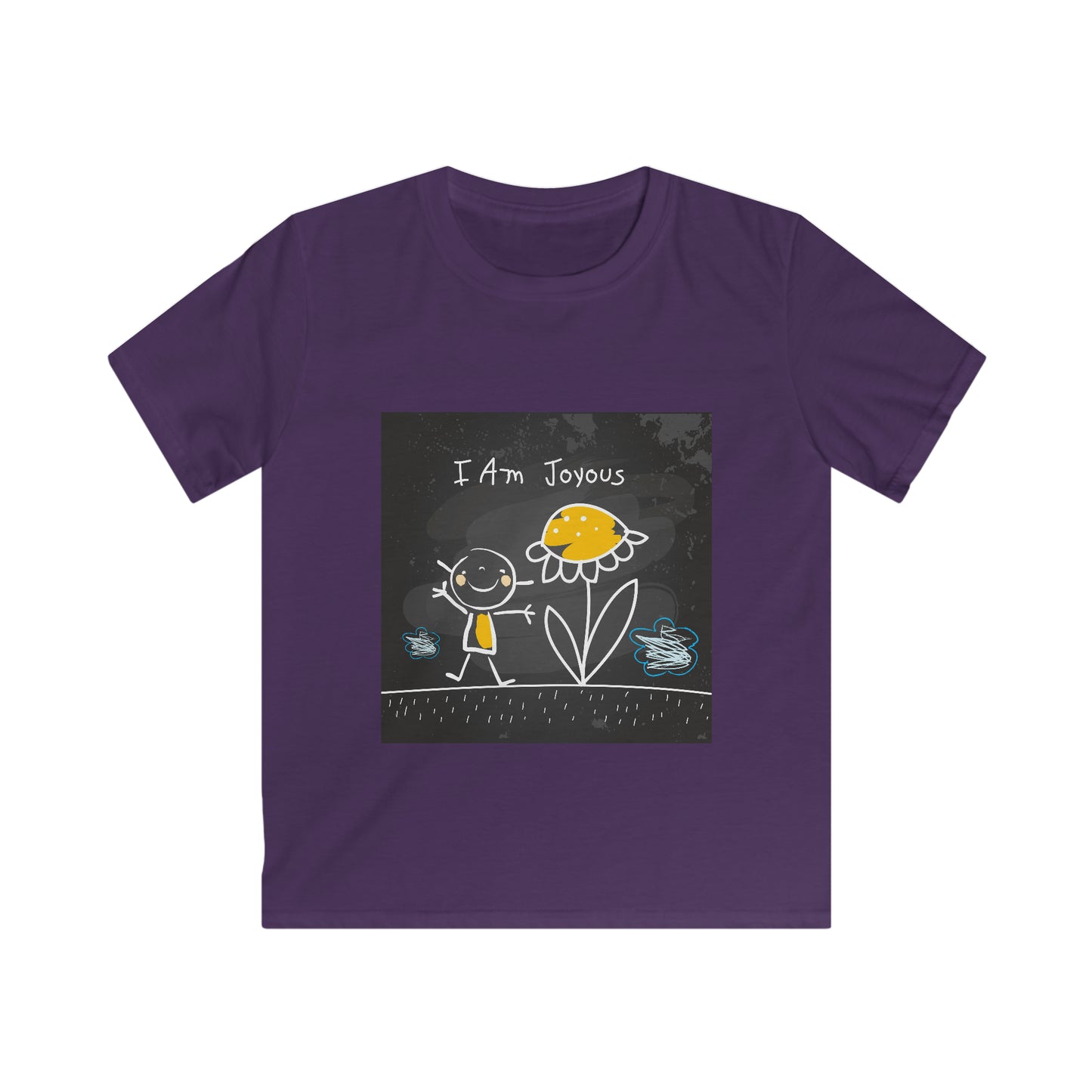 I am joyous - Affirmation Kids Softstyle Tee