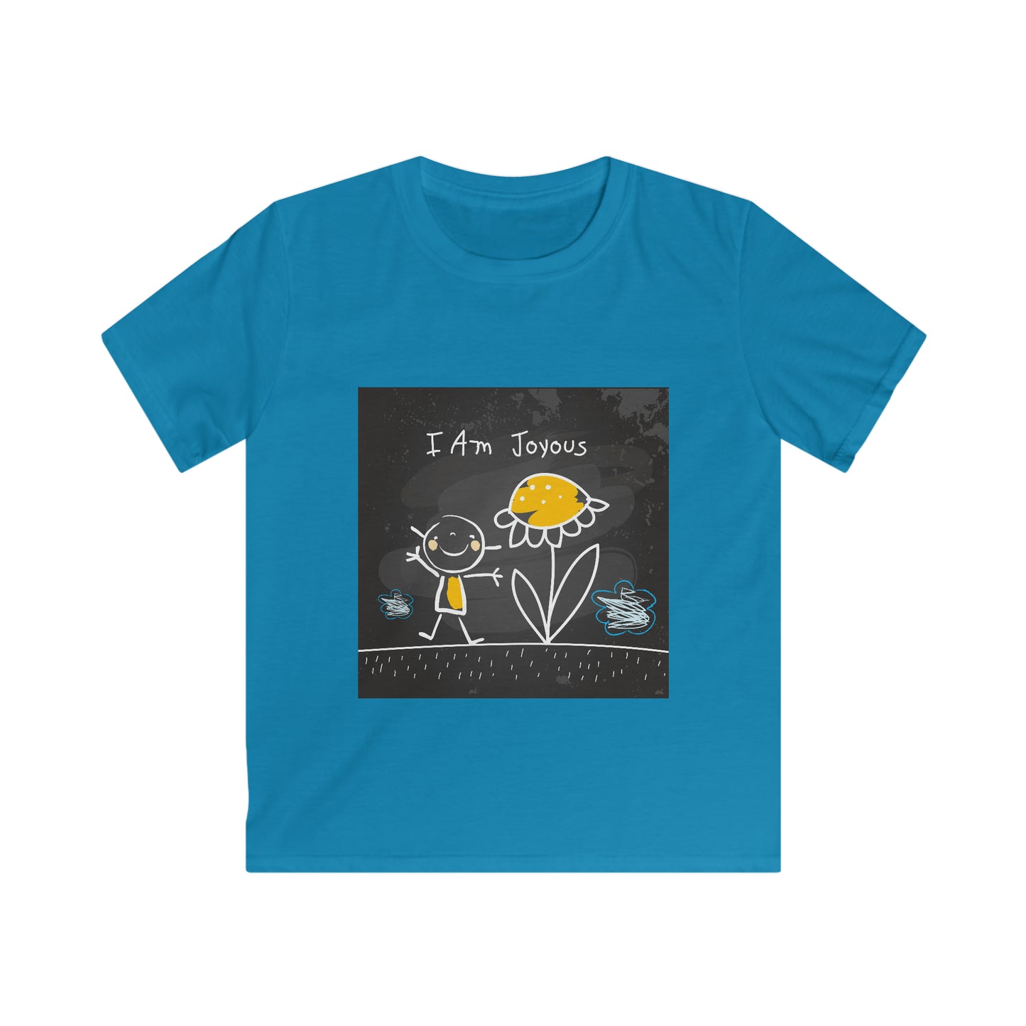 I am joyous - Affirmation Kids Softstyle Tee