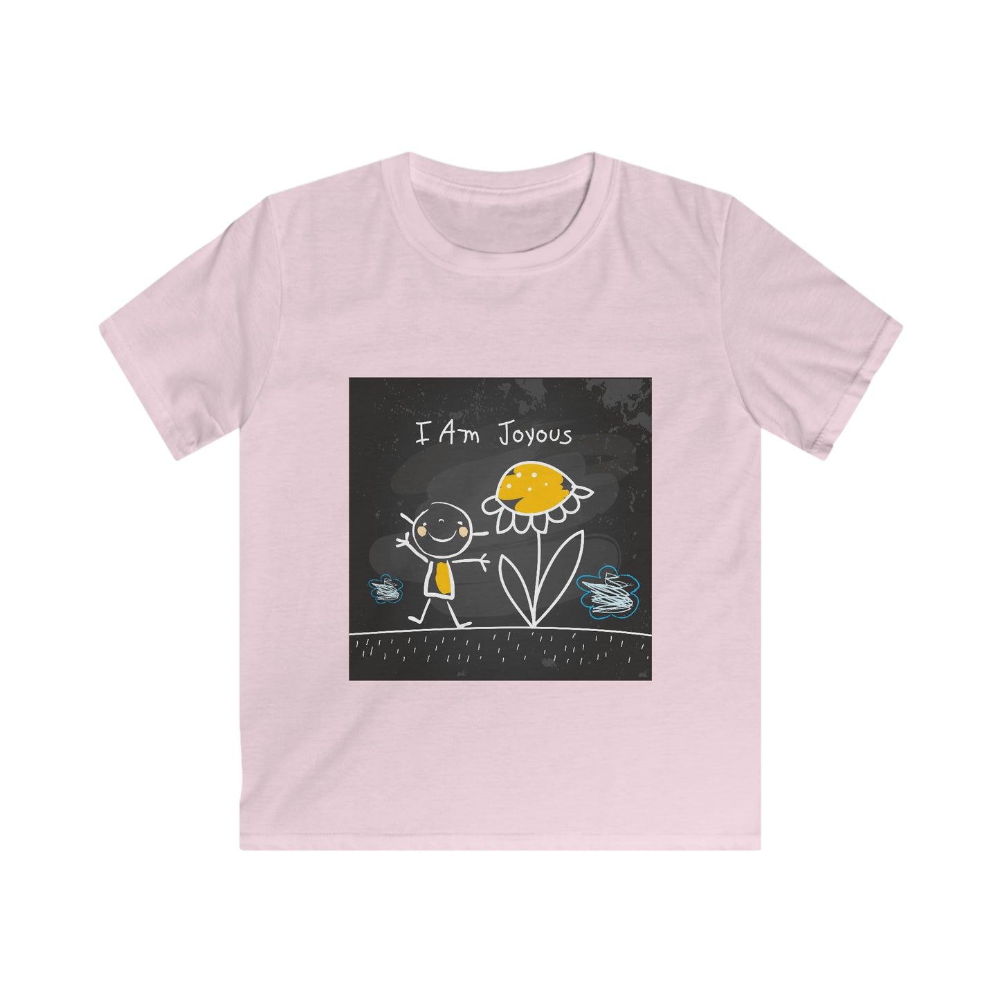 I am joyous - Affirmation Kids Softstyle Tee