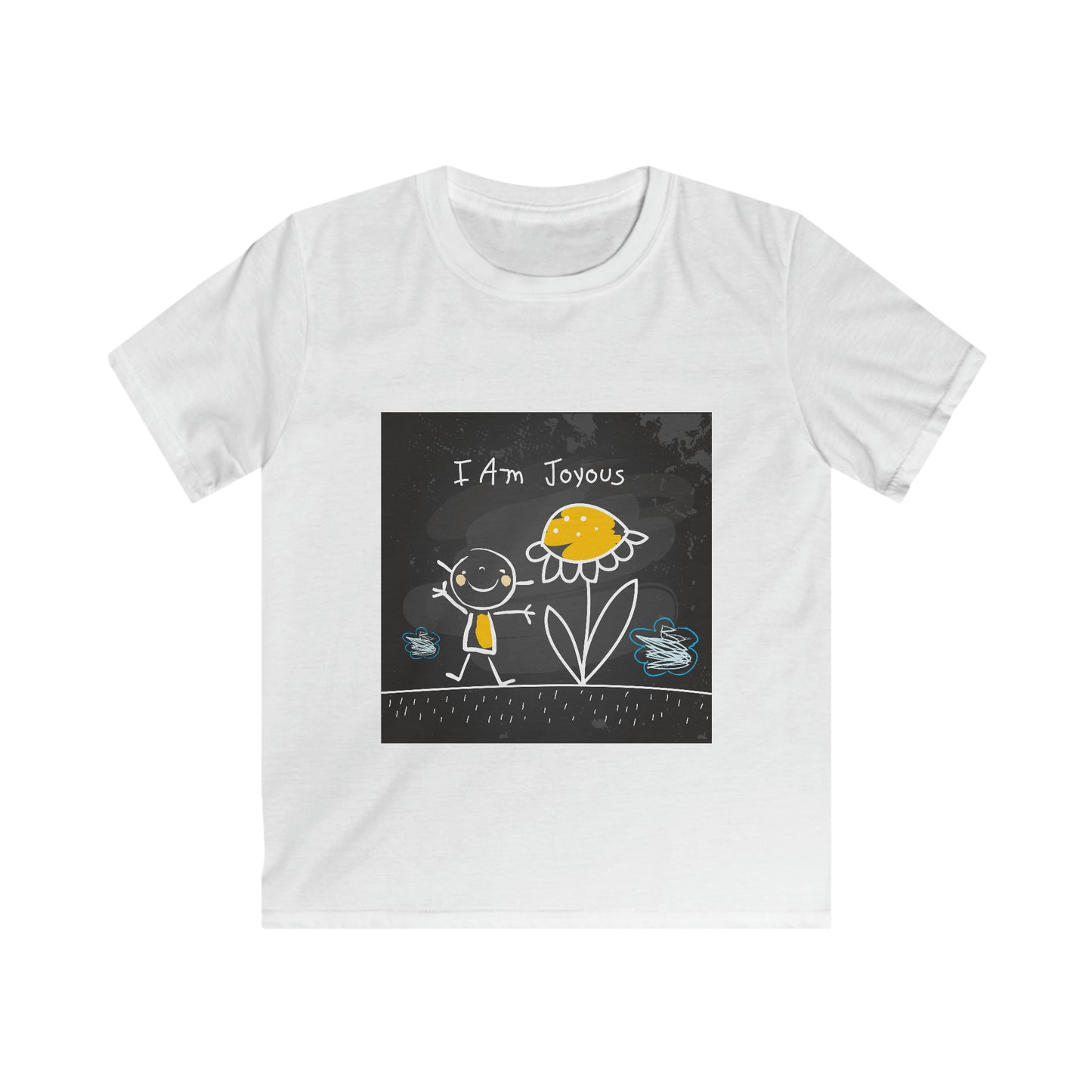 I am joyous - Affirmation Kids Softstyle Tee