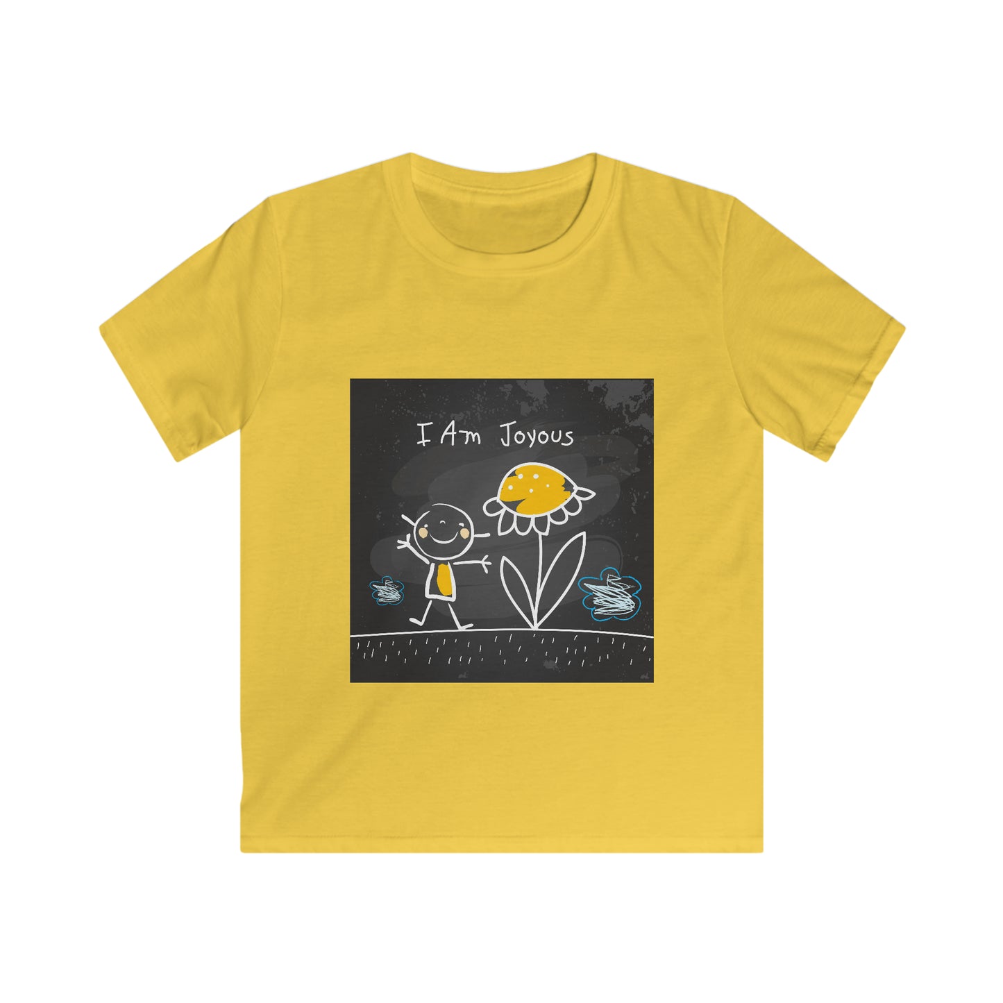 I am joyous - Affirmation Kids Softstyle Tee