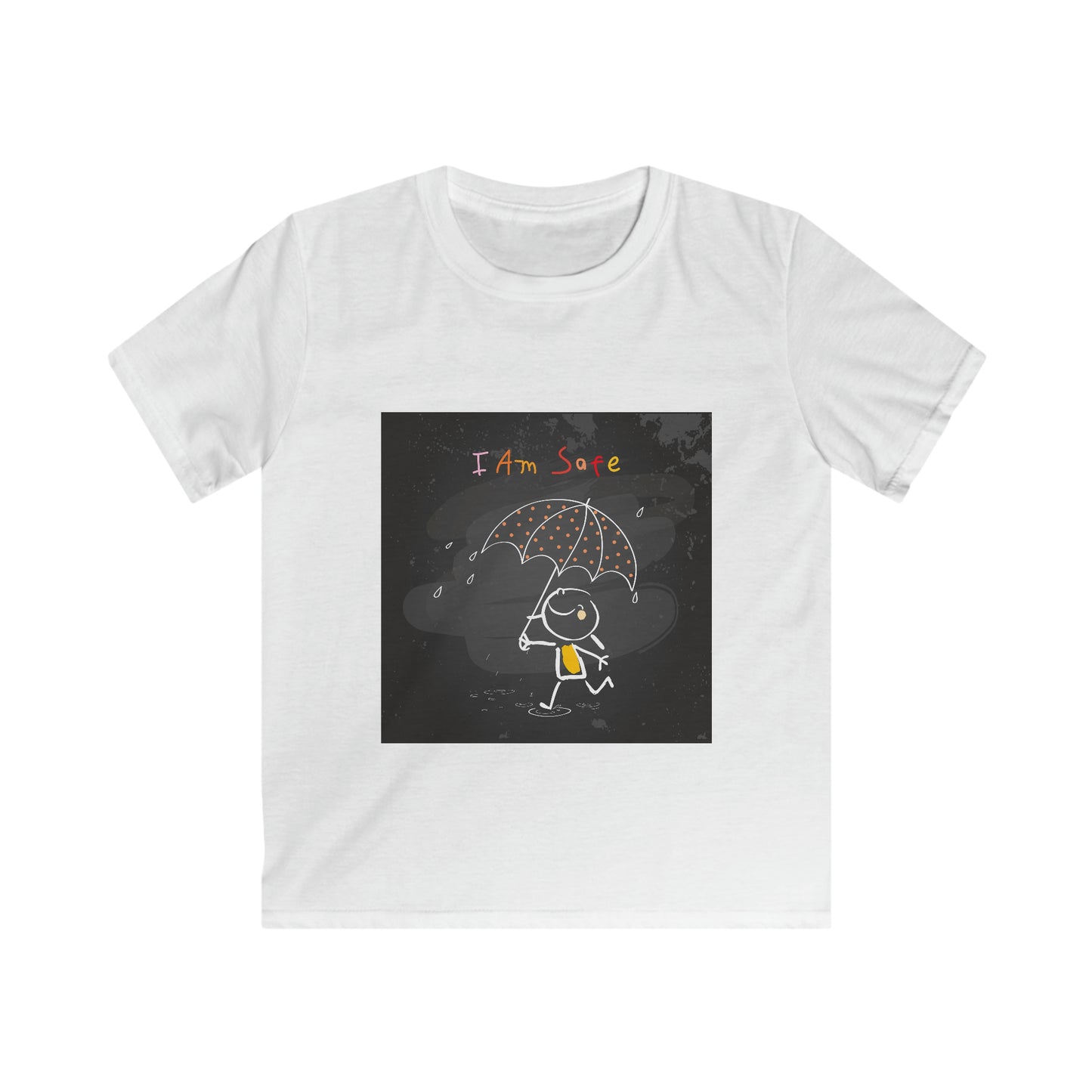 I am safe - Affirmation Kids Softstyle Tee