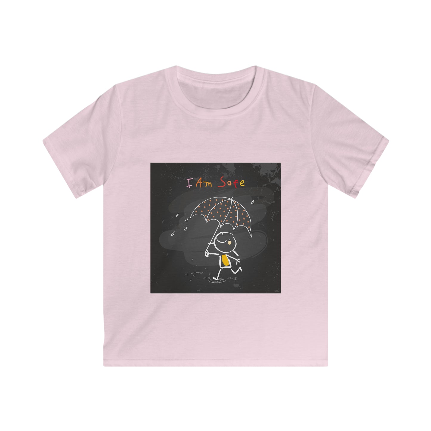 I am safe - Affirmation Kids Softstyle Tee