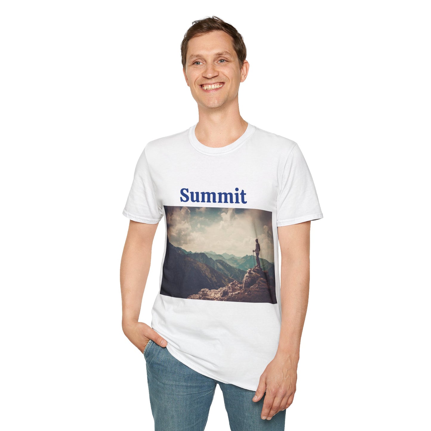 Summit Mountain View - Unisex Softstyle T-Shirt