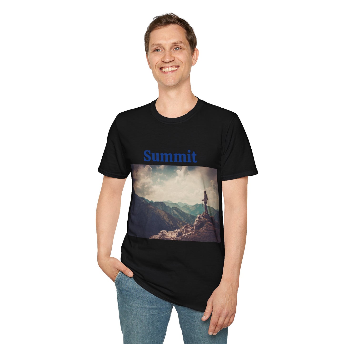 Summit Mountain View - Unisex Softstyle T-Shirt