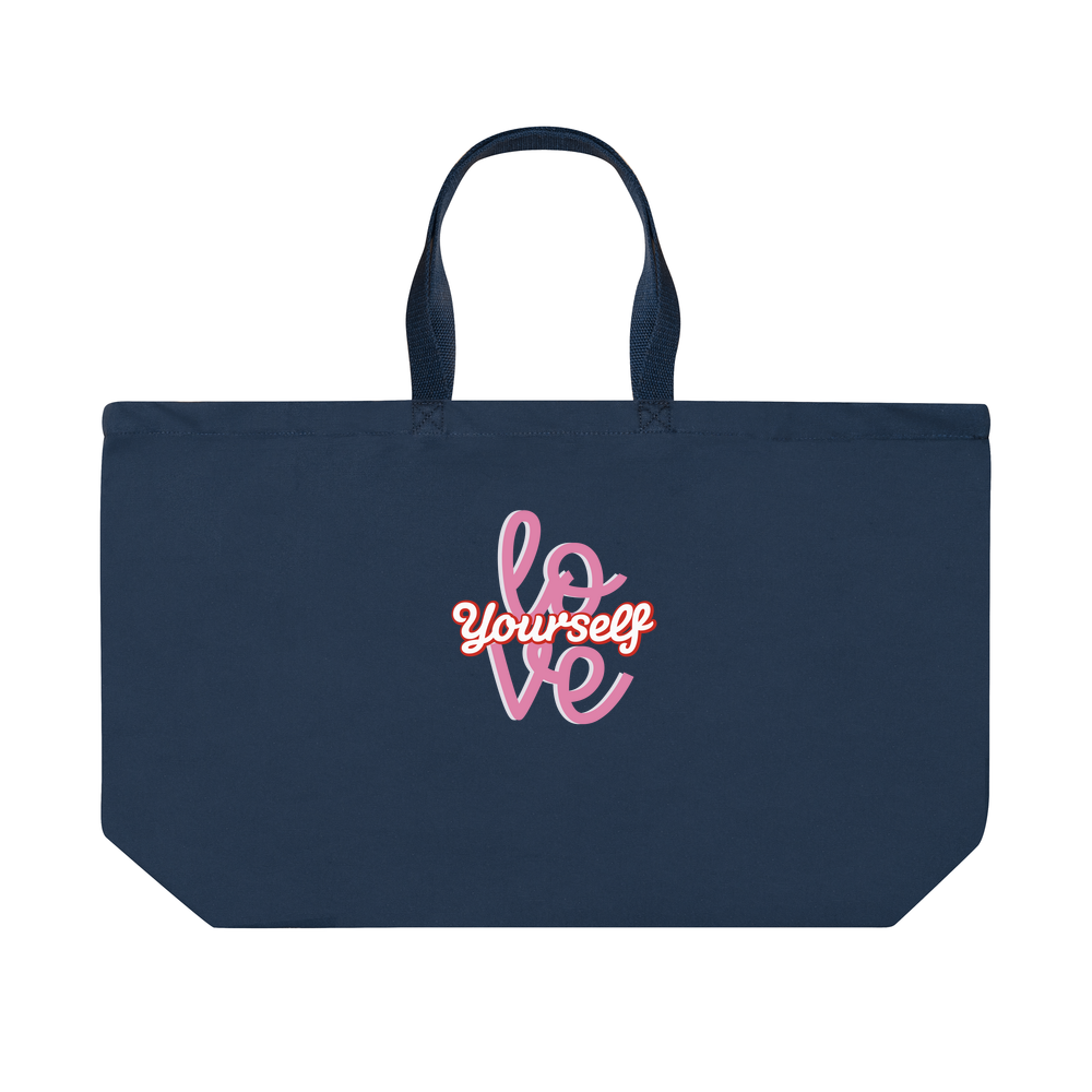 Mother's Day Love yourself - Oversized Canvas Tote Bag