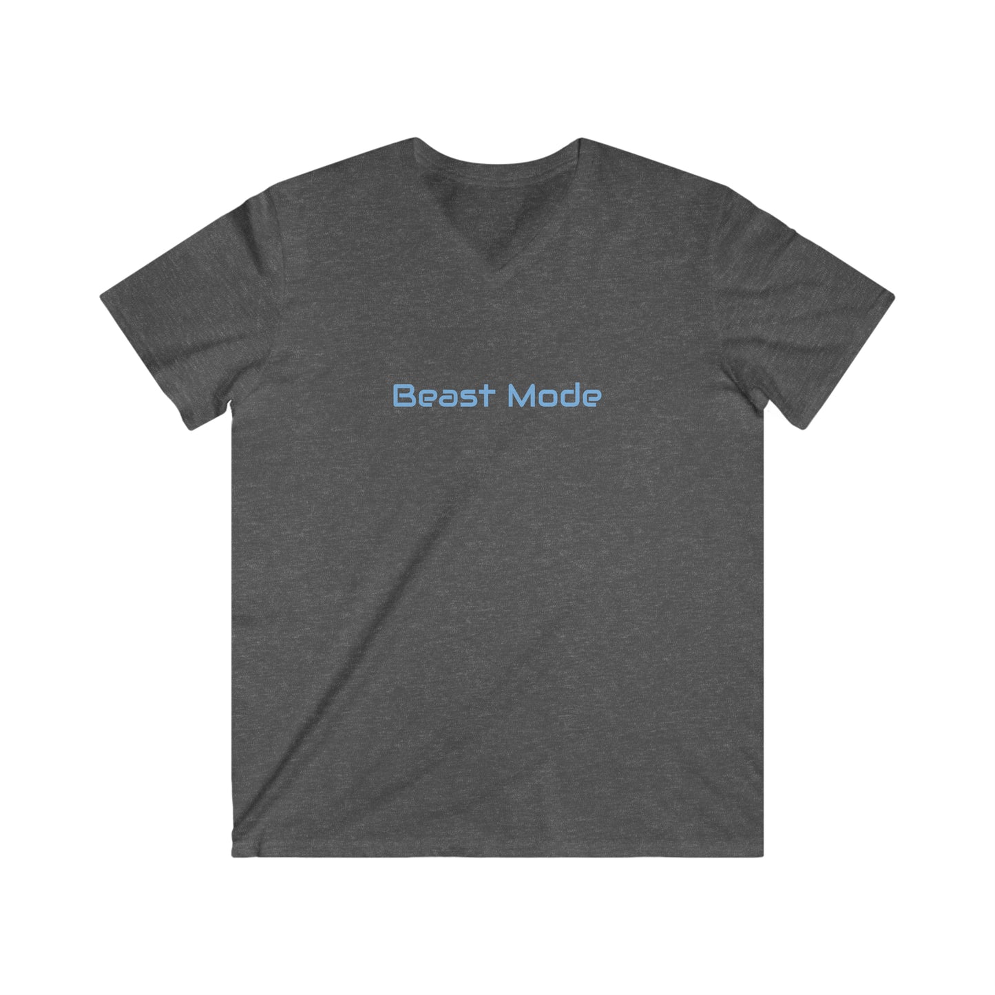 Beast mode - Affirmation Men's Fitted V-Neck Short Sleeve Tee