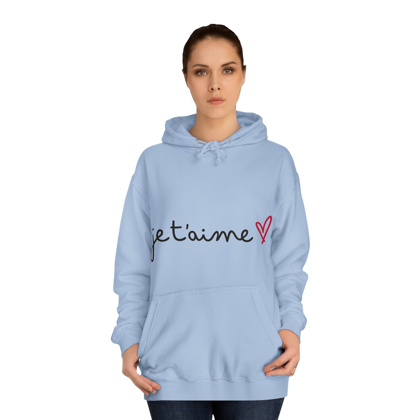 Jetaime - love - Unisex College Hoodie