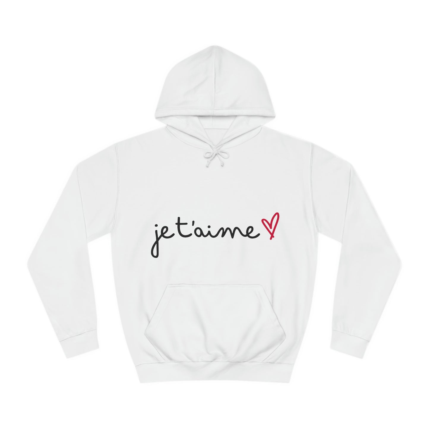 Jetaime - love - Unisex College Hoodie