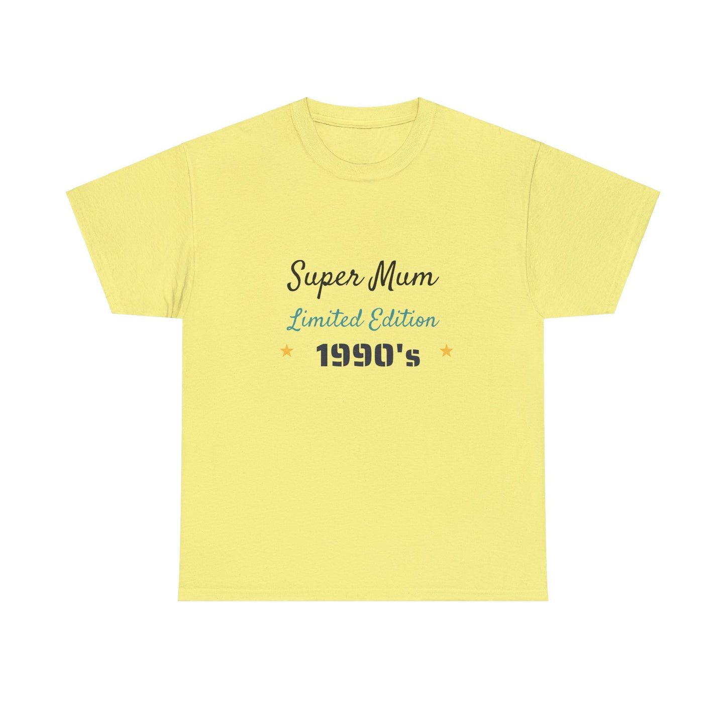 Mother's Day - super mum 1990's retro - Unisex Heavy Cotton Tee