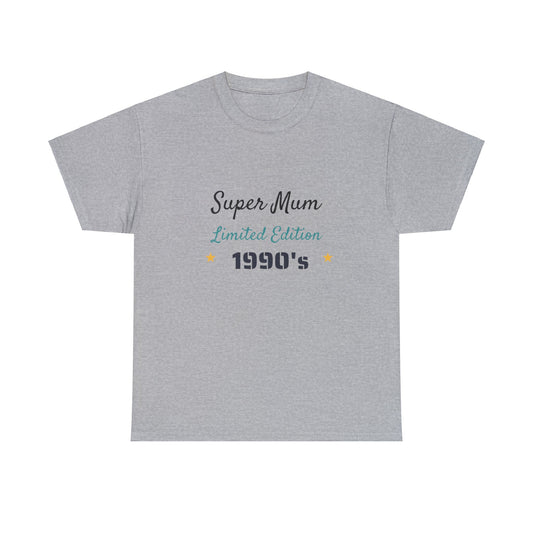 Mother's Day - super mum 1990's retro - Unisex Heavy Cotton Tee