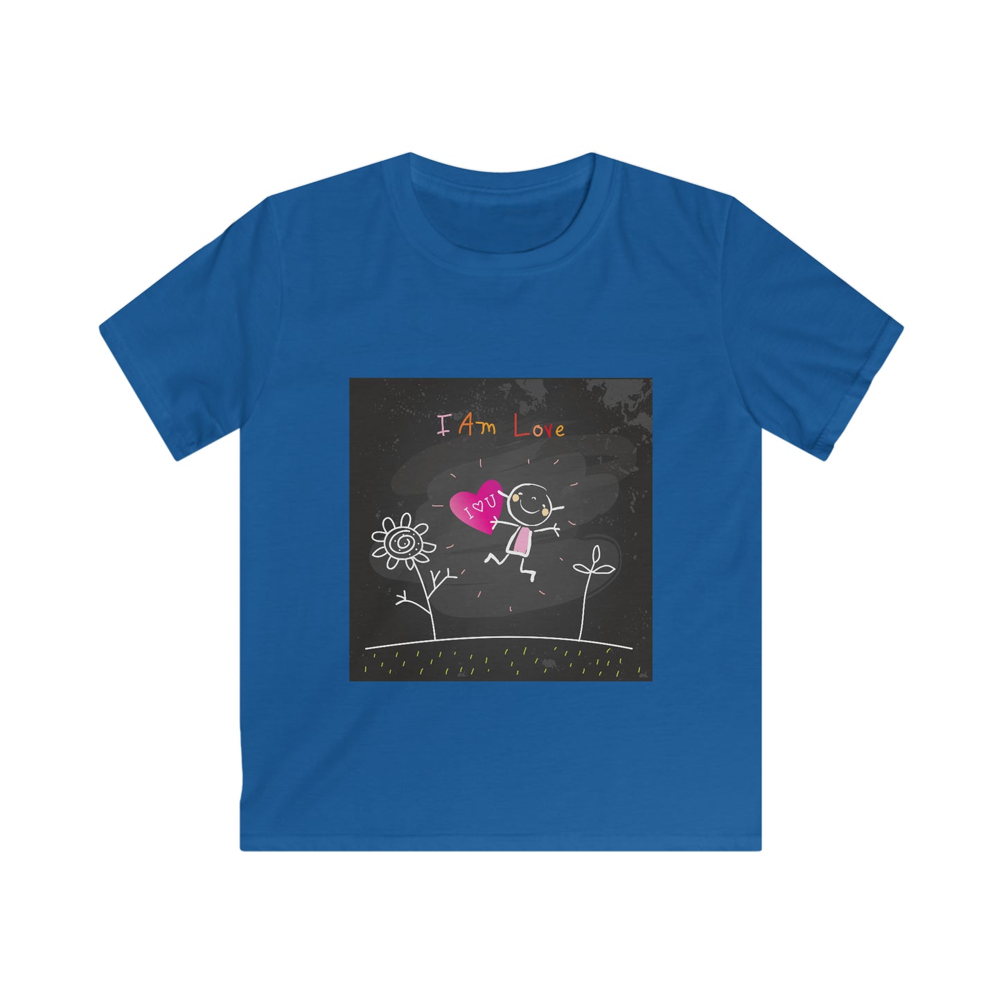 I am love girl - Affirmations Kids Softstyle Tee