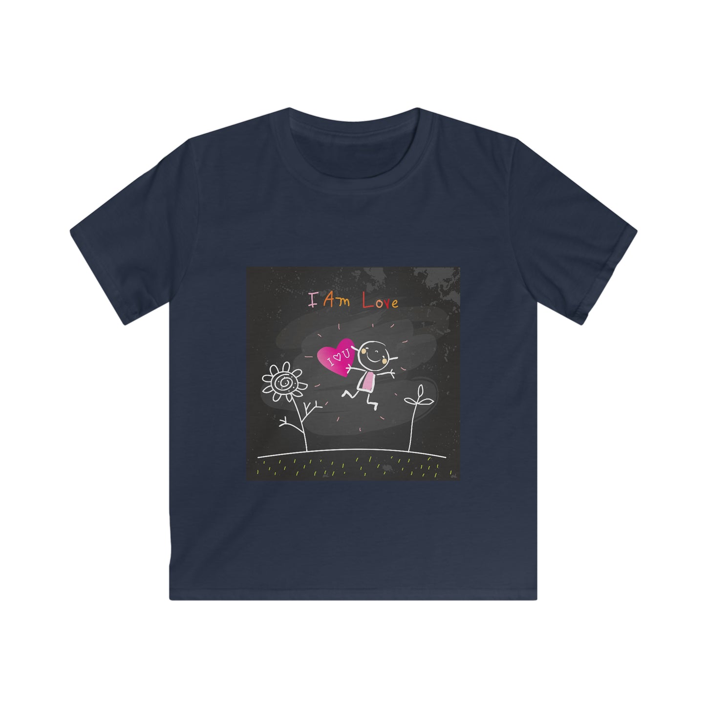 I am love girl - Affirmations Kids Softstyle Tee