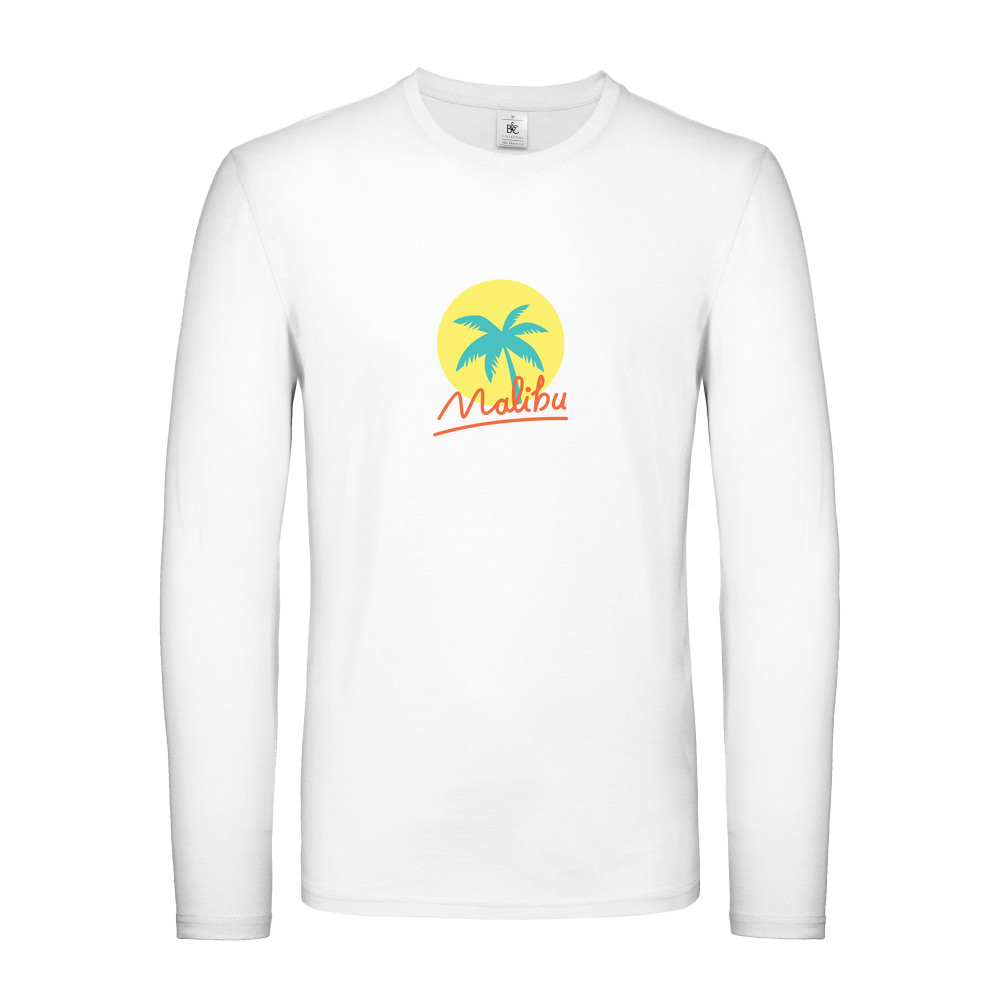 Malibu Summer - Fitted Long Sleeved T-Shirt