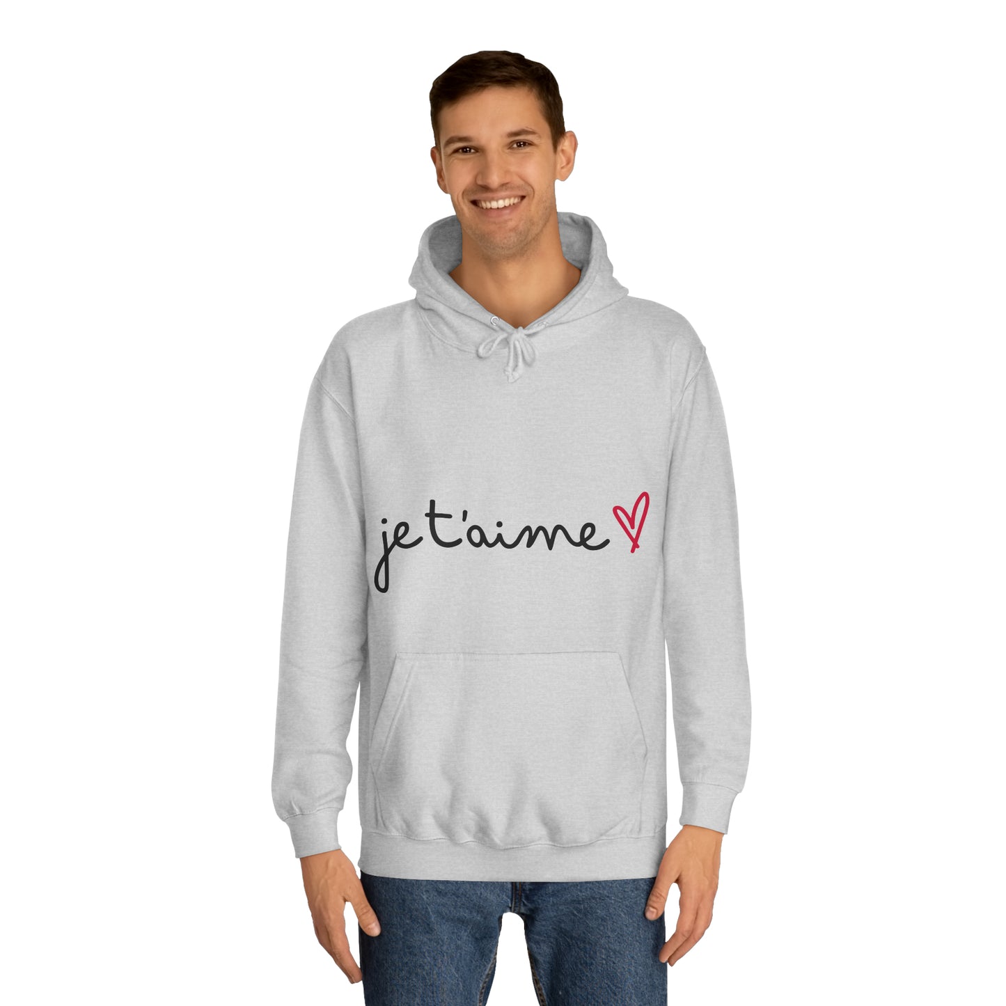 Jetaime - love - Unisex College Hoodie