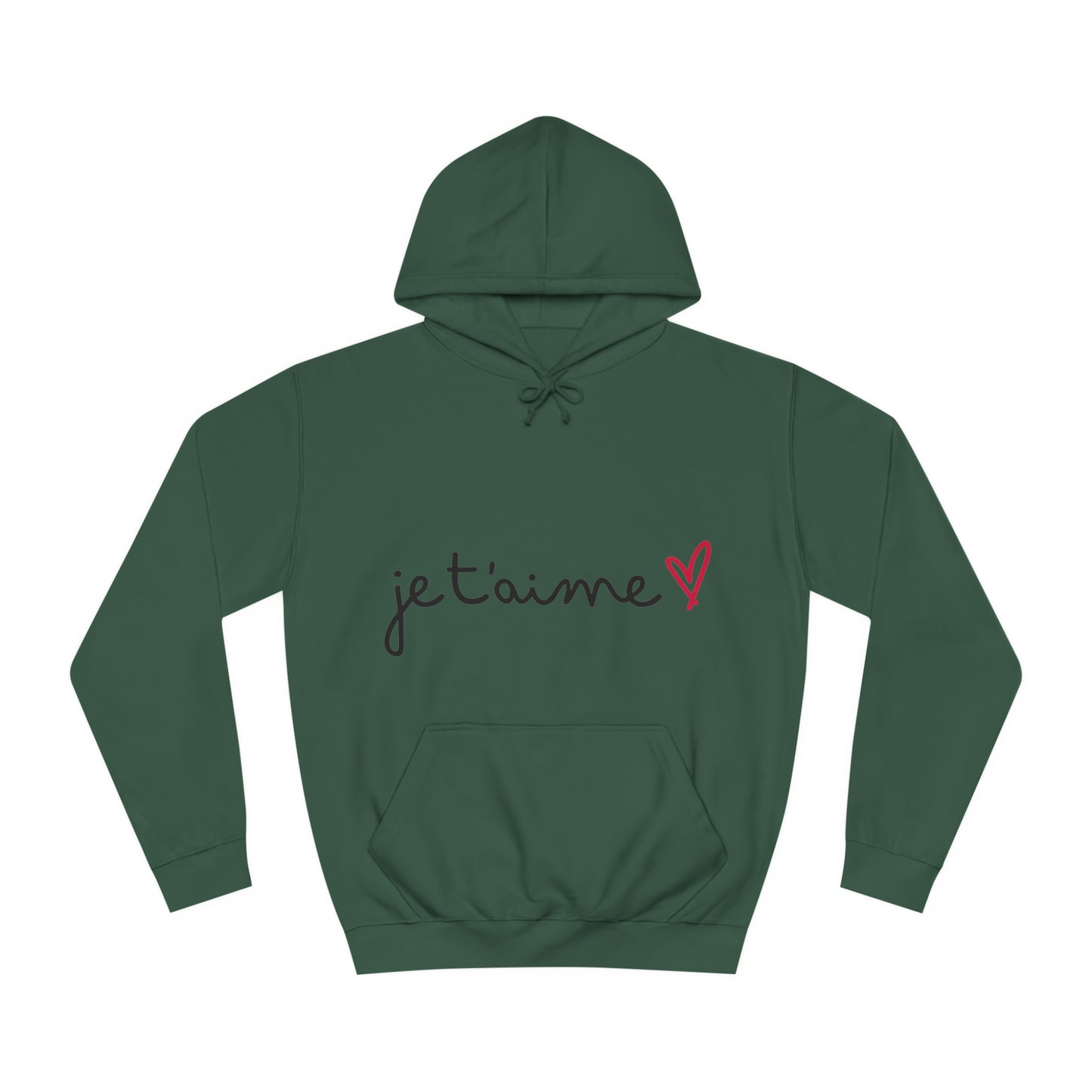 Jetaime - love - Unisex College Hoodie