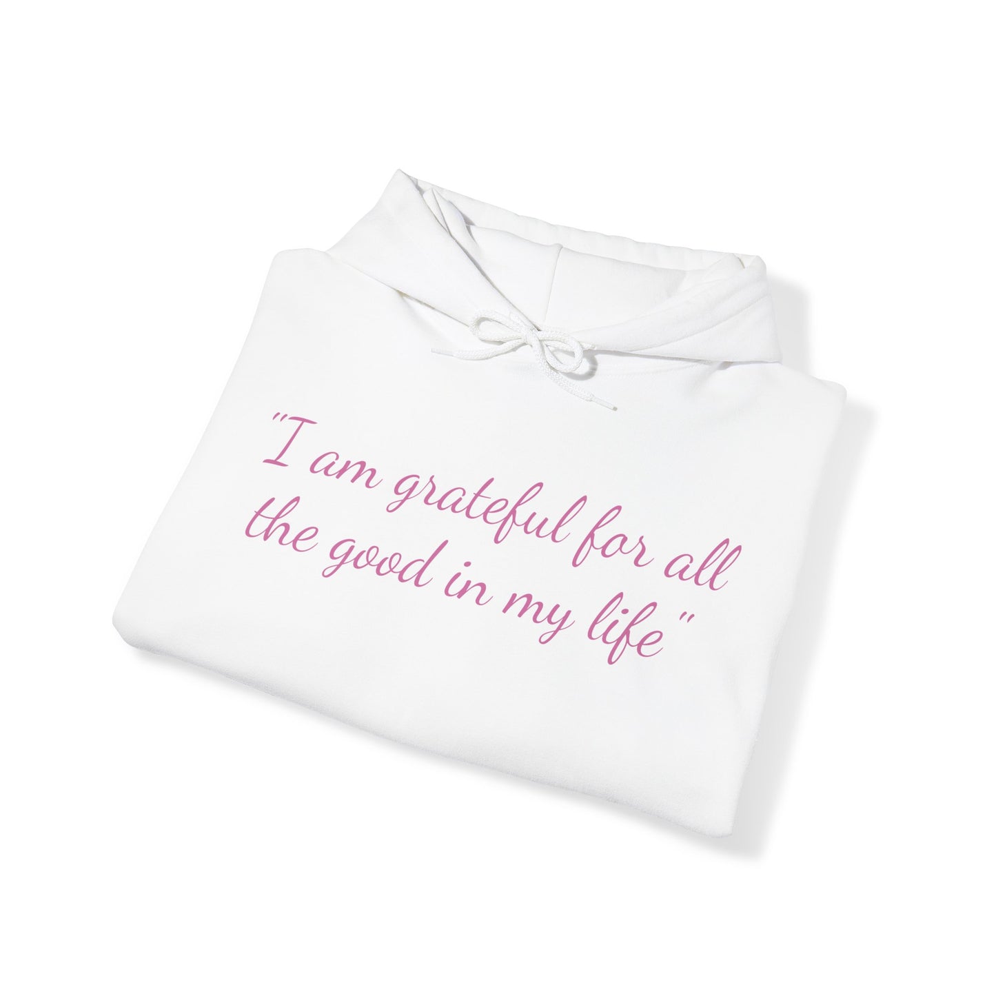 I am Grateful affirmation - Unisex Heavy Blend™ Hooded Sweatshirt