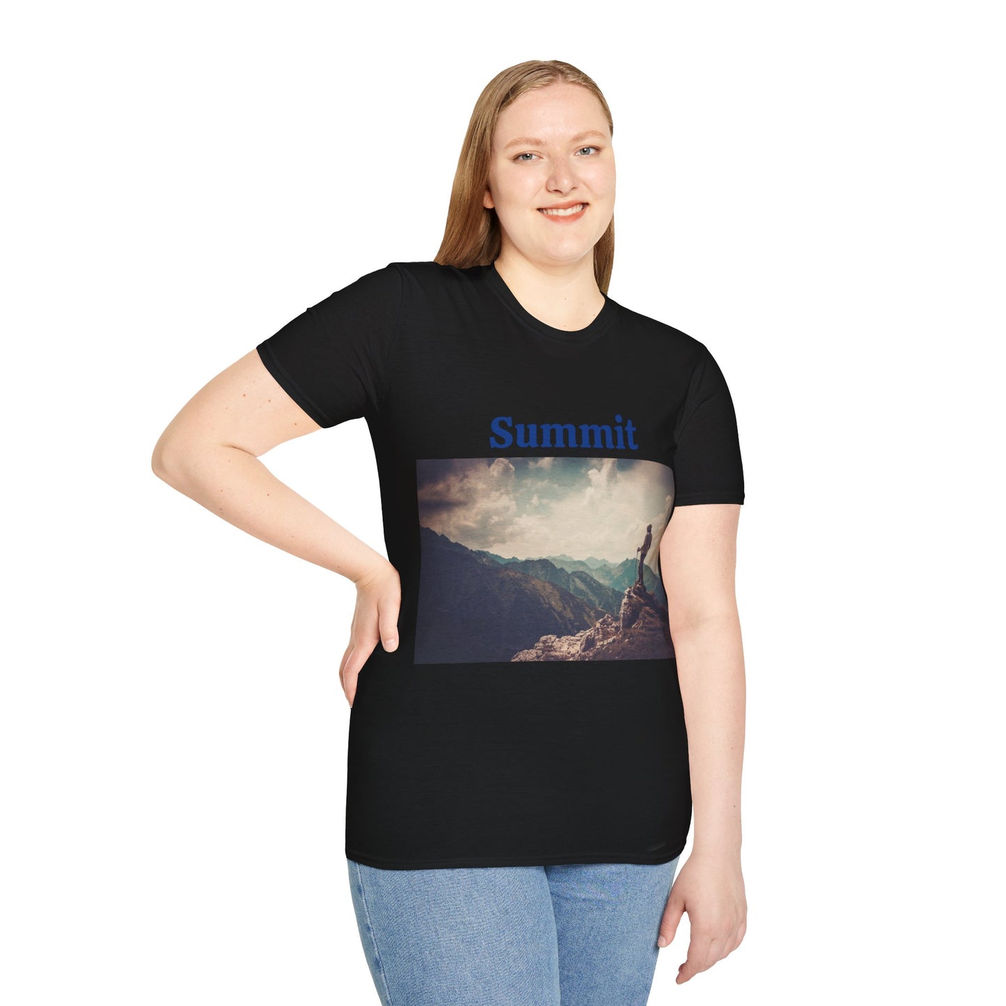 Summit Mountain View - Unisex Softstyle T-Shirt