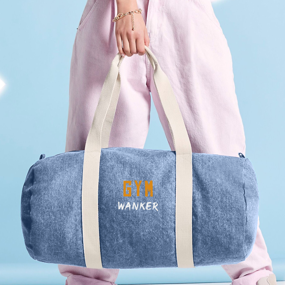 Denim Barrel Bag