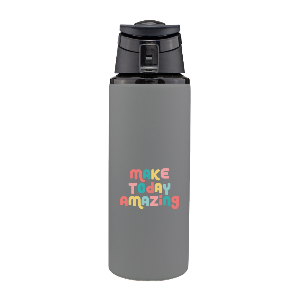 Make Today Amazing Affirmation  - Soft Feel Aluminium Water Bottle - 700ml