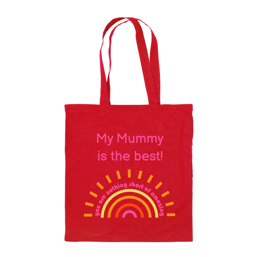 Mother's Day - Coloured Cotton Tote Bag