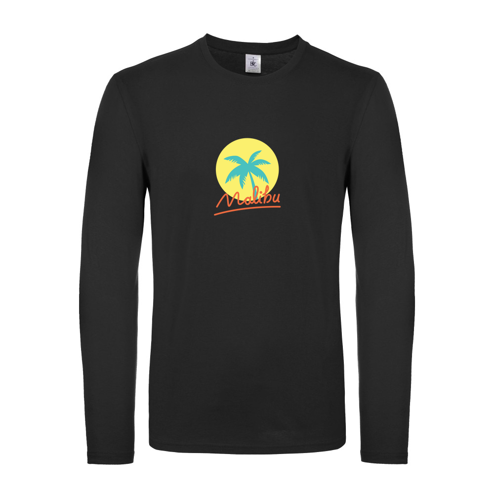 Malibu Summer - Fitted Long Sleeved T-Shirt