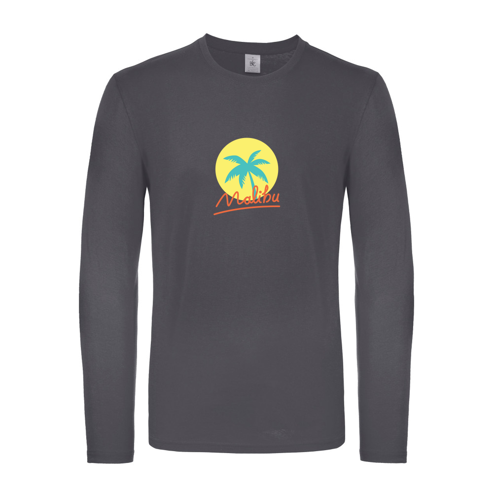 Malibu Summer - Fitted Long Sleeved T-Shirt