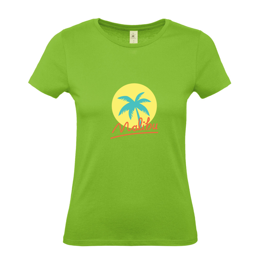 Malibu Summer - Ladies Fitted T-Shirt