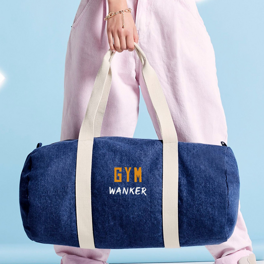 Denim Barrel Bag