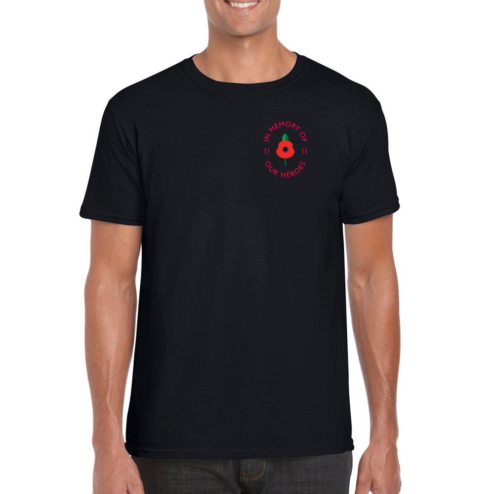 Lest we forget - Short Sleeved T-Shirt - Coloured