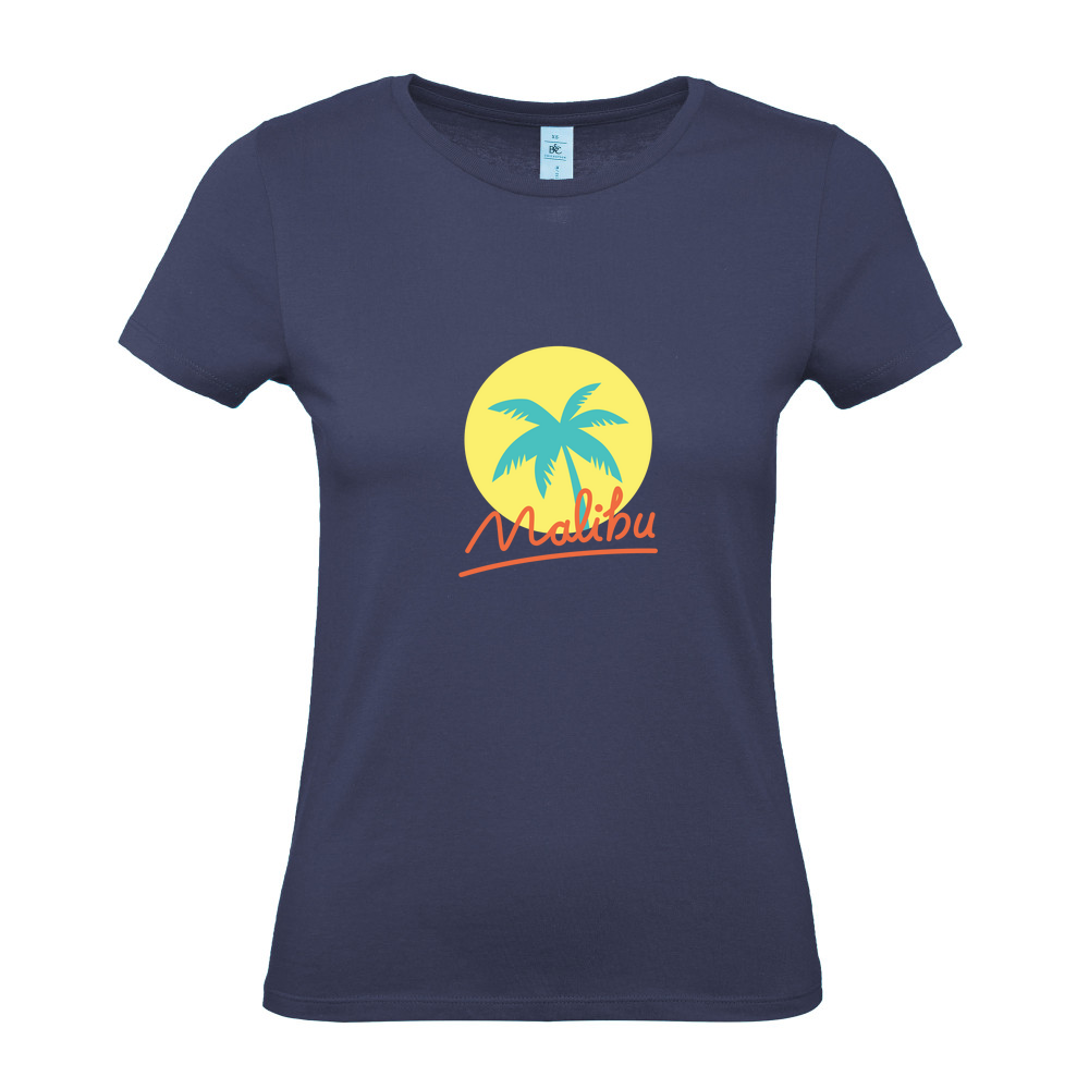 Malibu Summer - Ladies Fitted T-Shirt