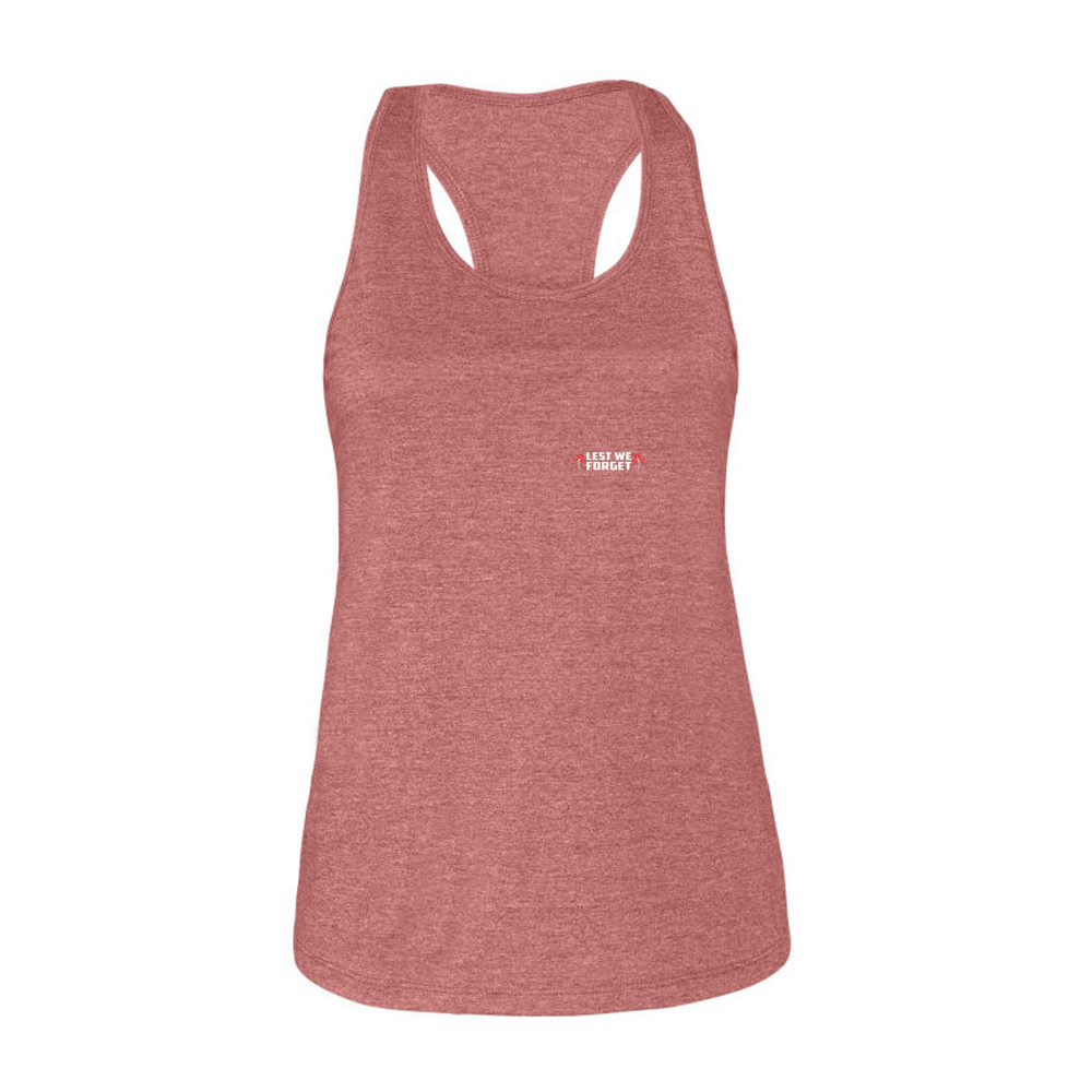 Lest we forget - Ladies Racerback Tank Top