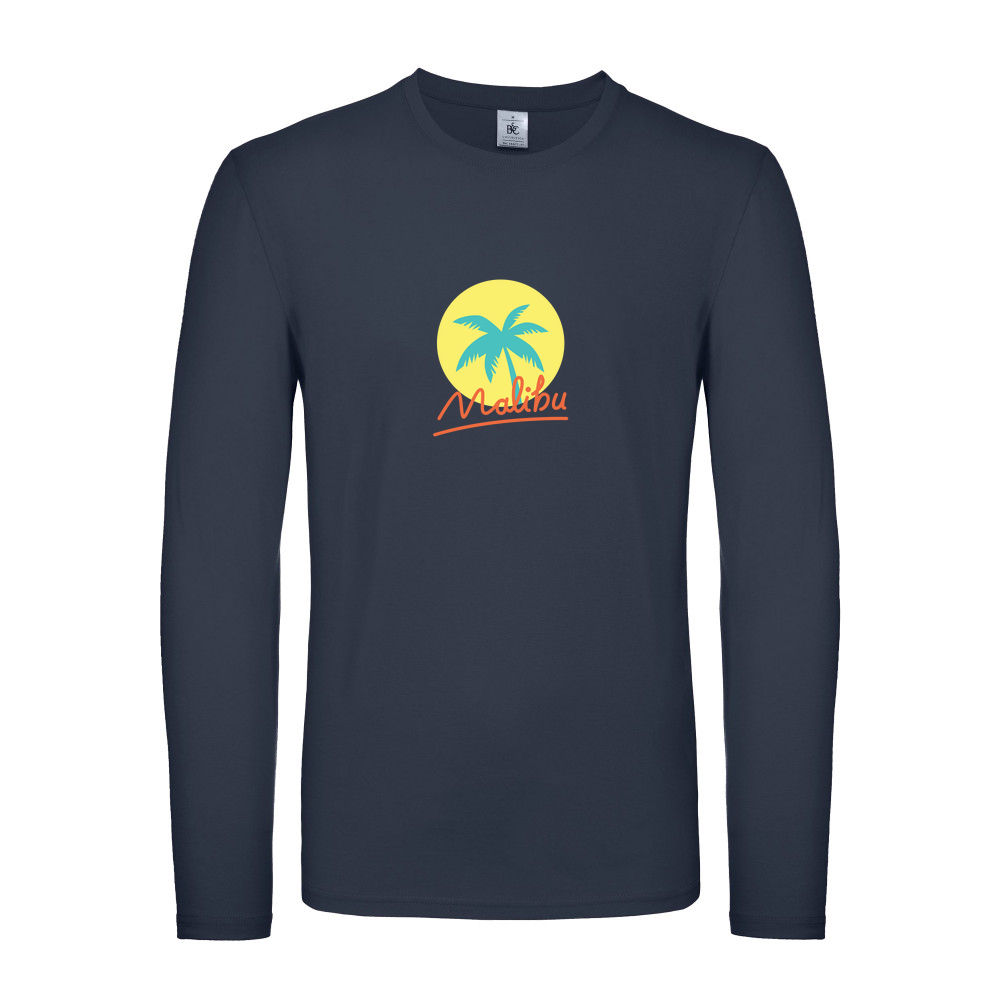 Malibu Summer - Fitted Long Sleeved T-Shirt