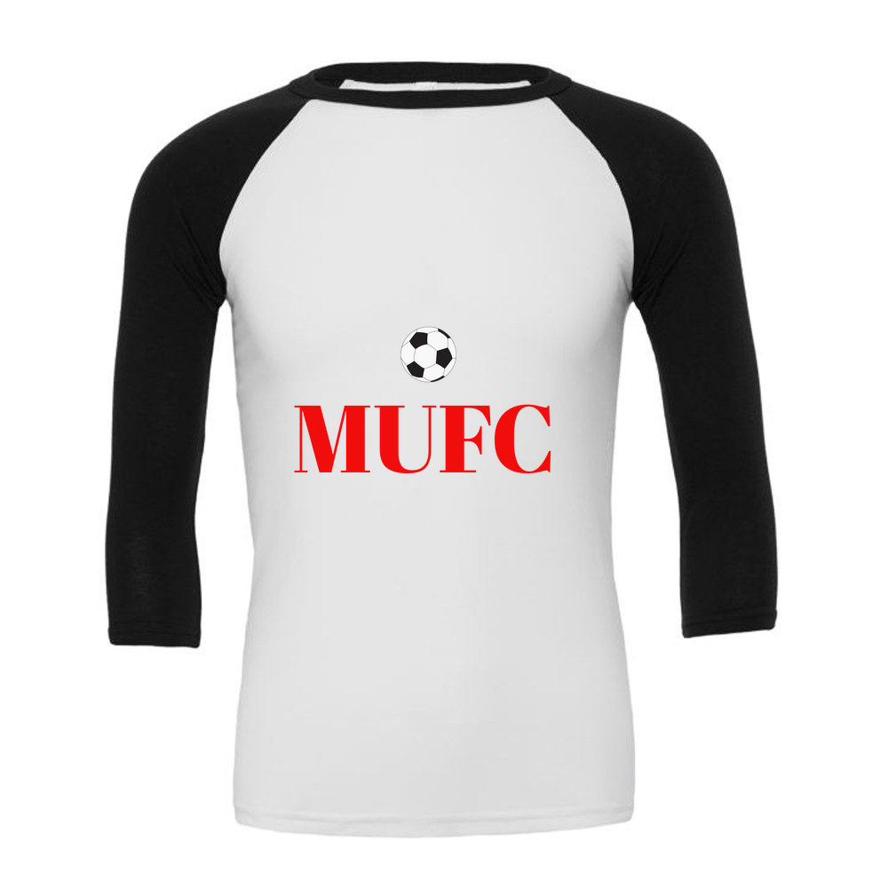 3/4 Sleeve White & Coloured T-Shirt