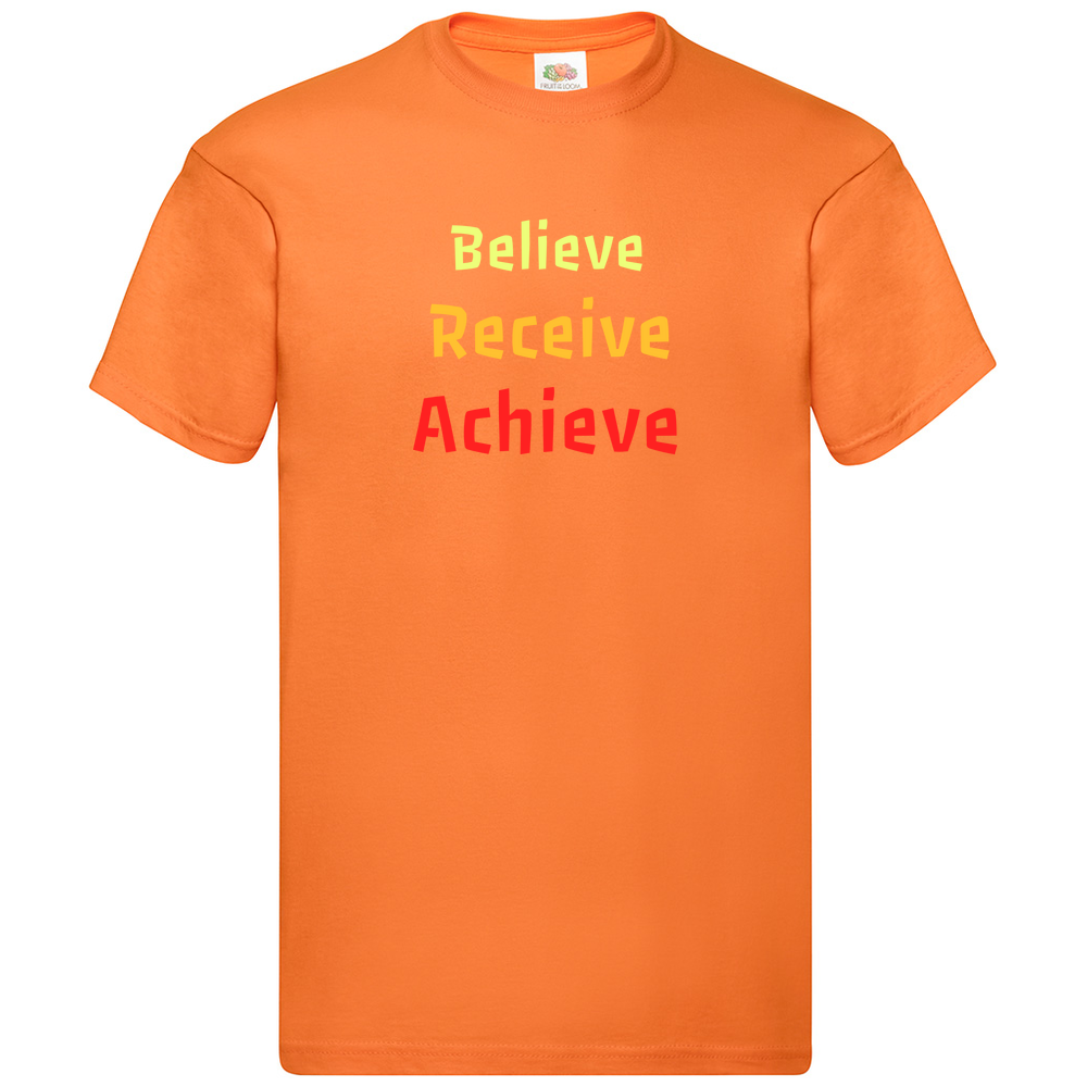 Believe, Recieve, Achieve affimirmation - Kids T-Shirt