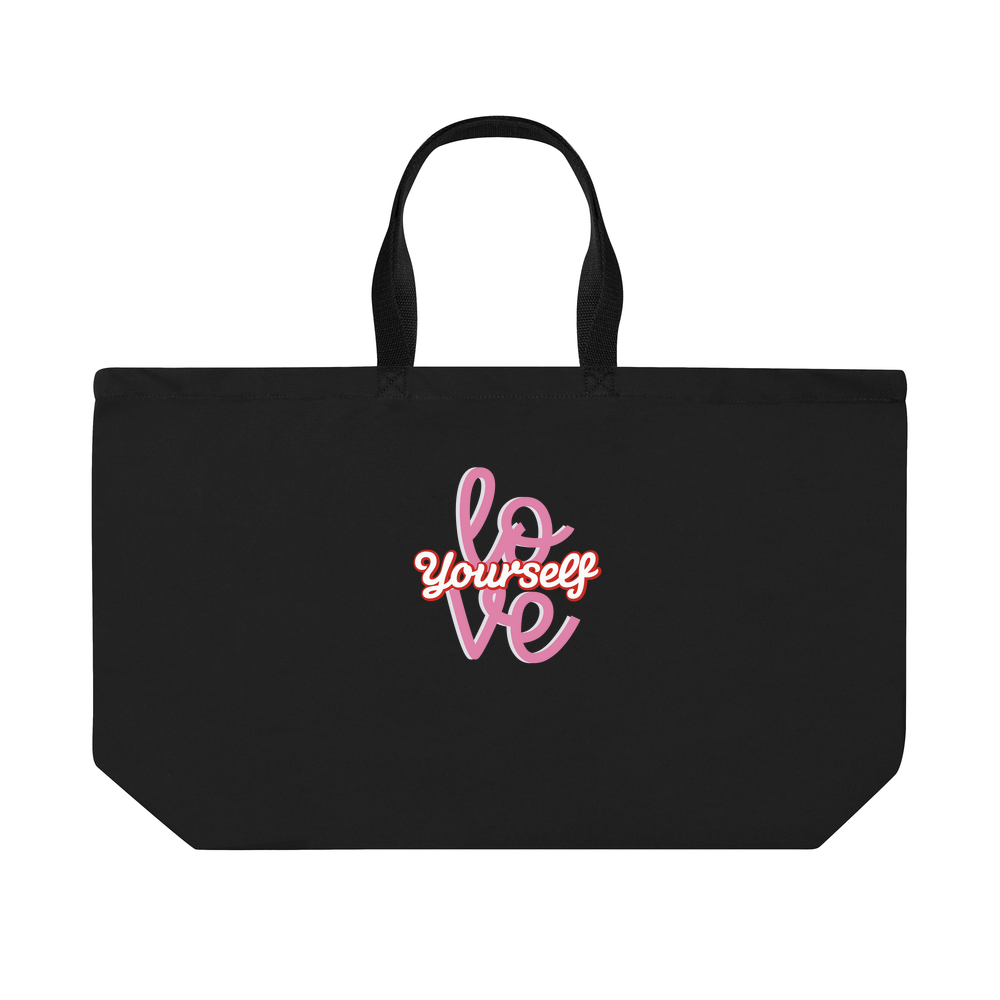 Mother's Day Love yourself - Oversized Canvas Tote Bag