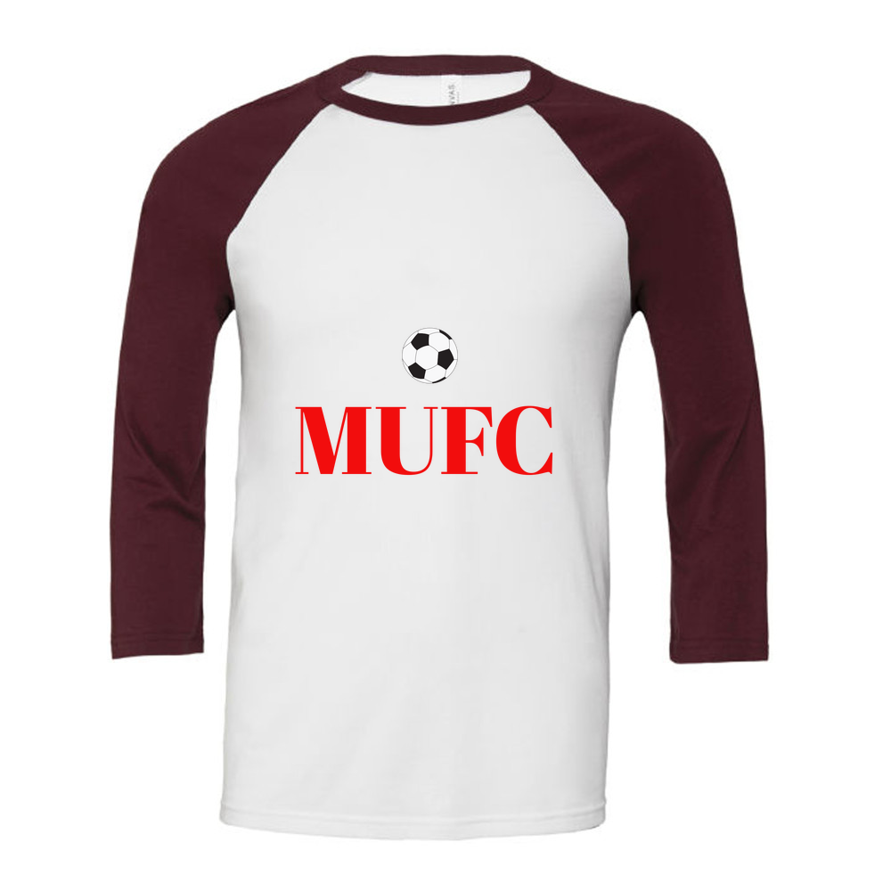 3/4 Sleeve White & Coloured T-Shirt