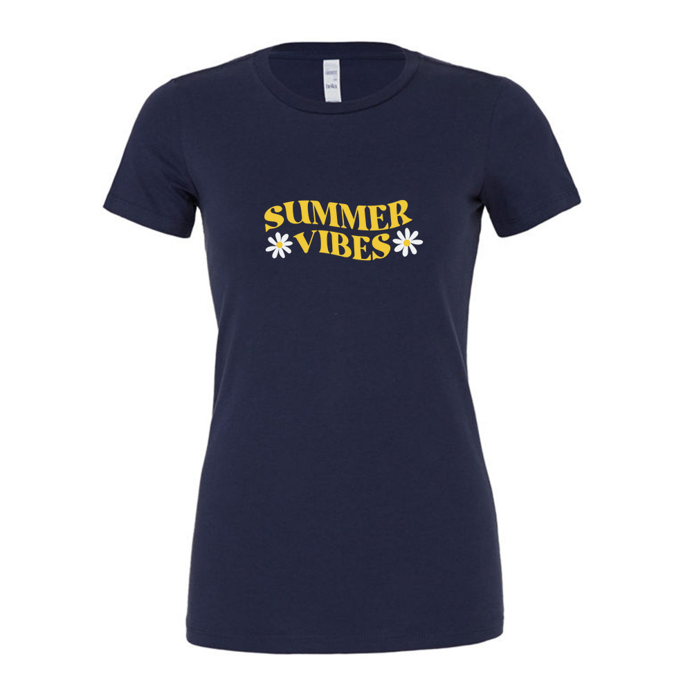 Summer Vibes -  Ladies Slim Fit T-Shirt
