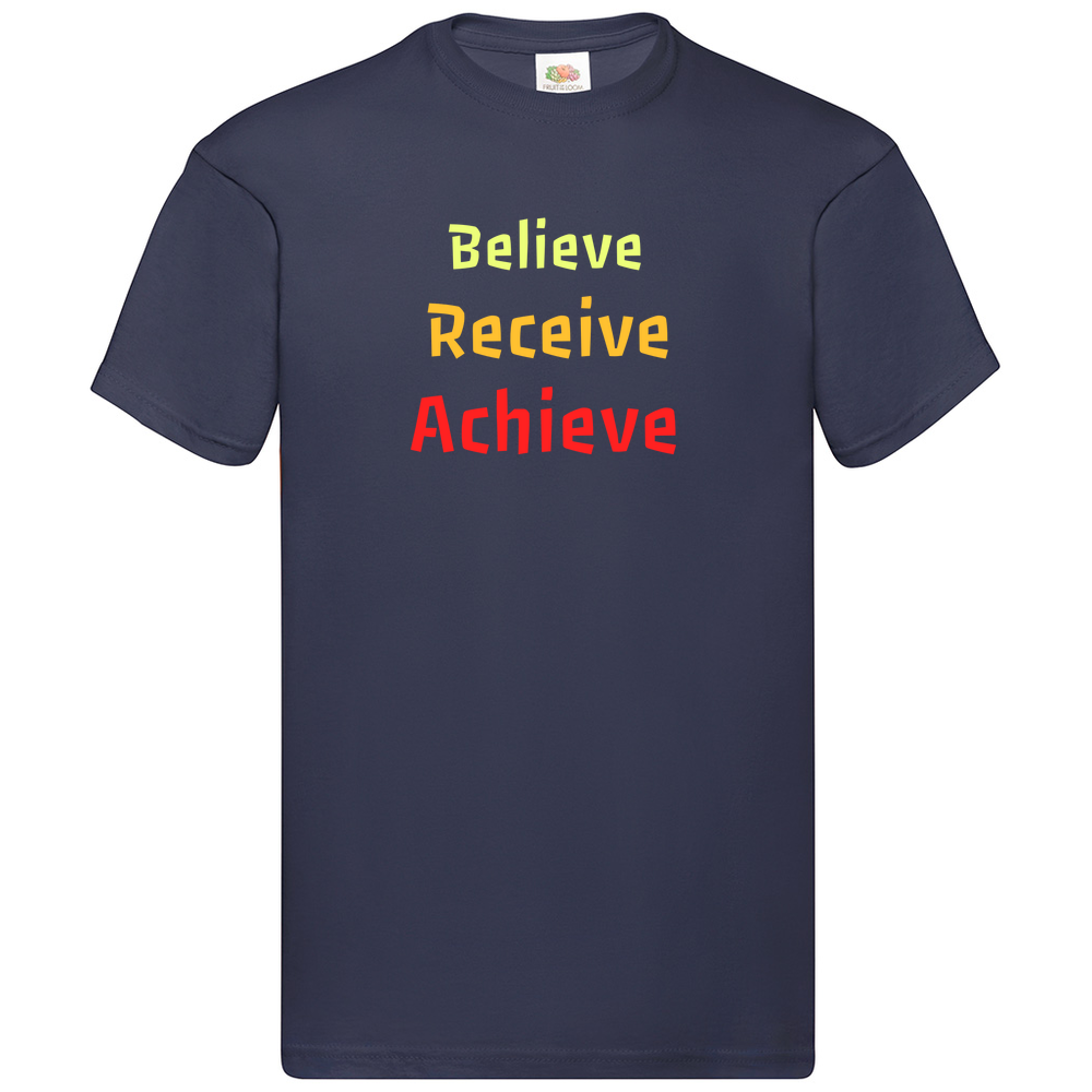 Believe, Recieve, Achieve affimirmation - Kids T-Shirt