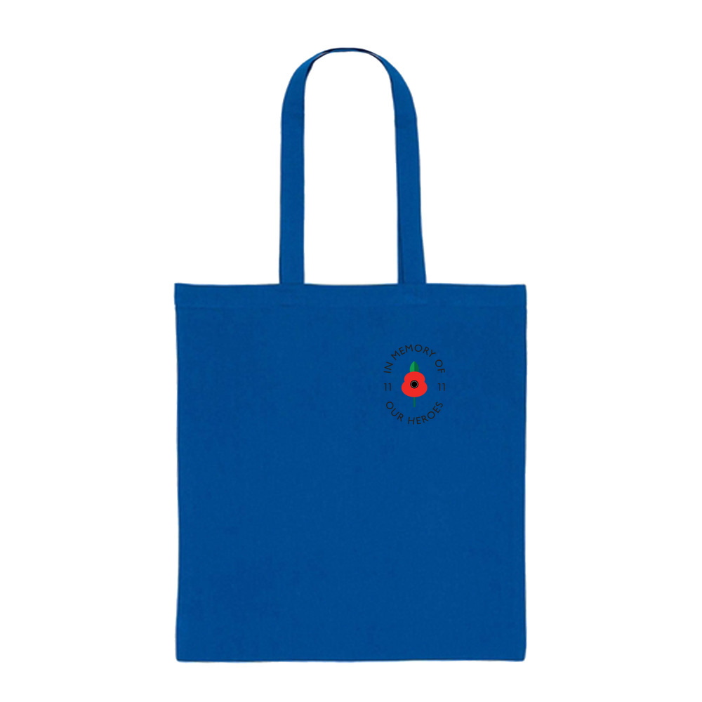 Lest we forget - Coloured Cotton Tote Bag