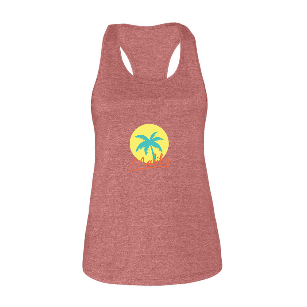 Malibu Summer - Ladies Racerback Tank Top