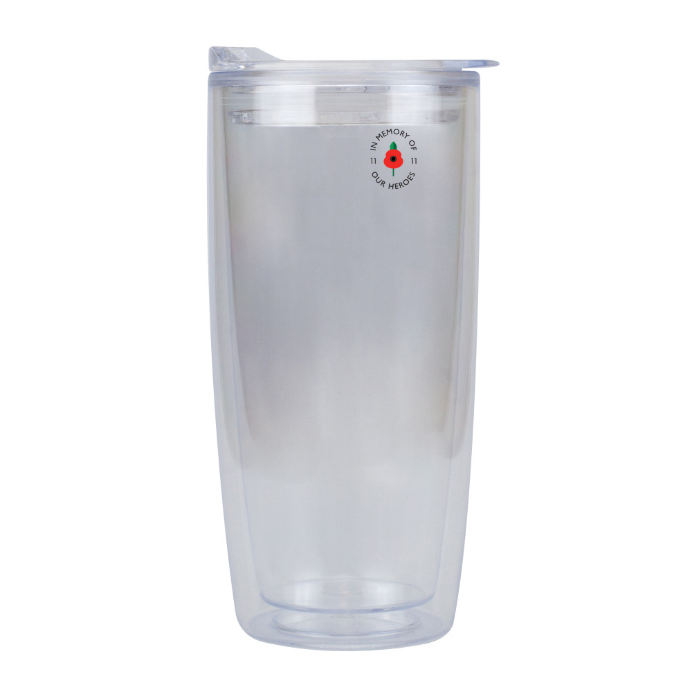 Lest we forget -  Double Walled Drinks Tumbler - 530ml